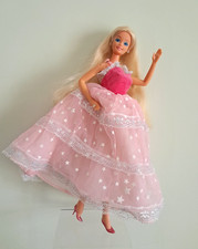 1986 Abito e scarpe Barbie Dream Glow, Luce di stelle Superstar  Mattel-NO DOLL