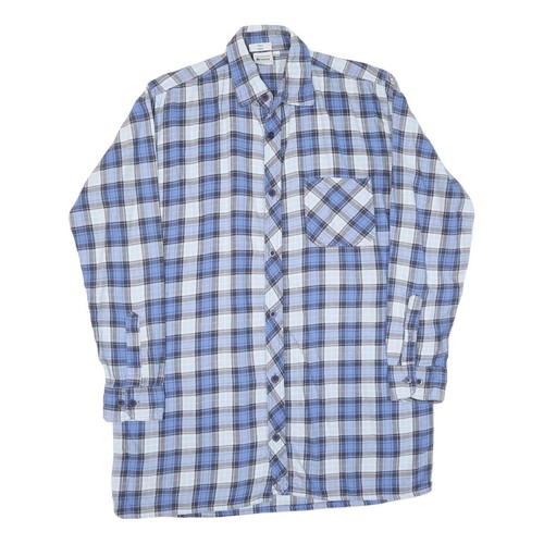 Uomo blu bianco quadri - &,