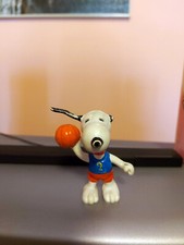 Snoopy Basket statuina Aviva Toy Co. 1958; 65 Vintage danneggiata Rara