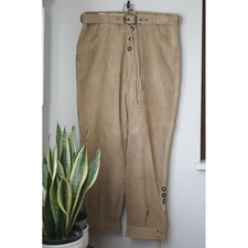 PANTALONI tg. 54/56 it. IN PELLE TIROLESI Alpenlander