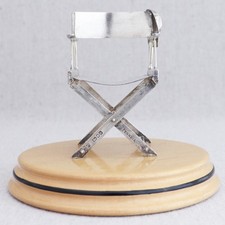 Scultura sedia regista vintage