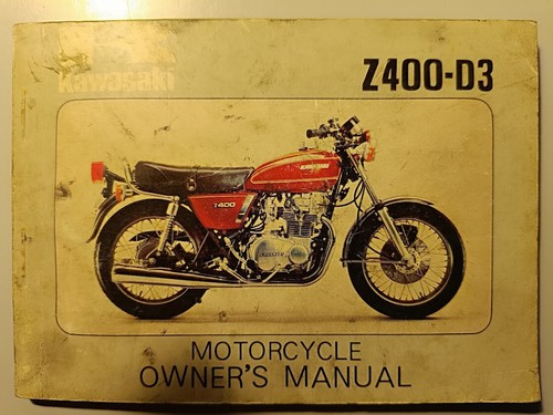 Kawasaki z400 owner - kawasaki, owner's