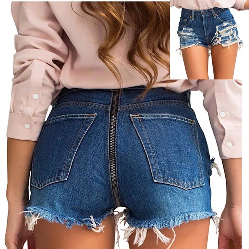 Pantaloncini jeans strappati - pantaloncini,