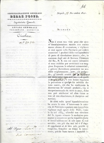 1841 napoli prefilatelica - 1841,