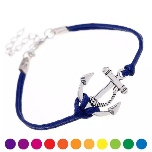 Bracciale con ancora argento - bracciale,