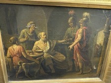 Antico dipinto xviii - xviii, secolo