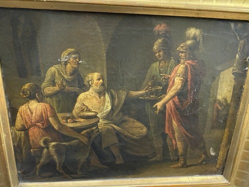 Antico dipinto xviii secolo - xviii,
