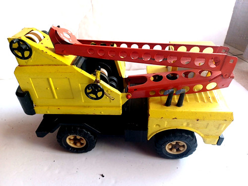 Tonka vintage crane truck - vintage, a