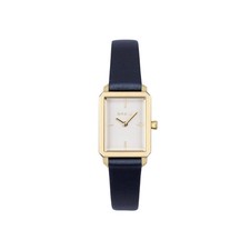 Orologio Breil Carrè TW2026 Watch Donna Pelle Blu Oro Dorato Rettangolare
