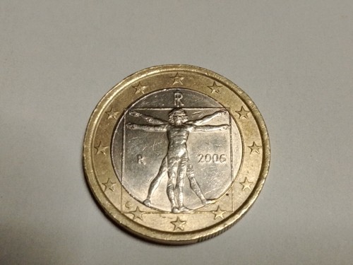 Moneta euro italia 2006 - euro, uomo