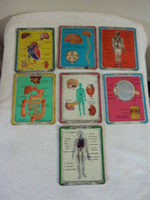 IL CORPO UMANO-CORRIERE DEI PICCOLI-N°7 FIGURINE IN METALLO VINTAGE 60's (CA3)