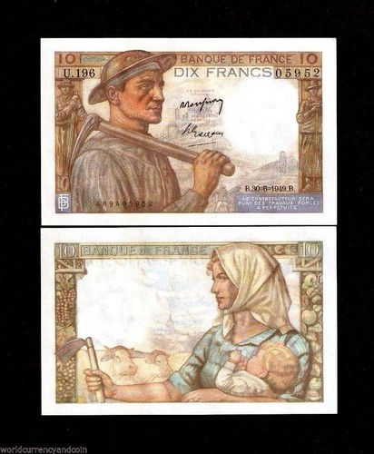 Francia franchi p99 - 10, 1949