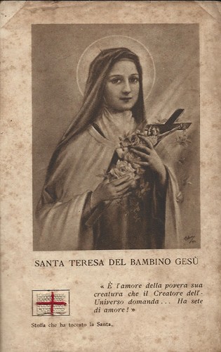Santino reliquia santa teresa - reliquia,