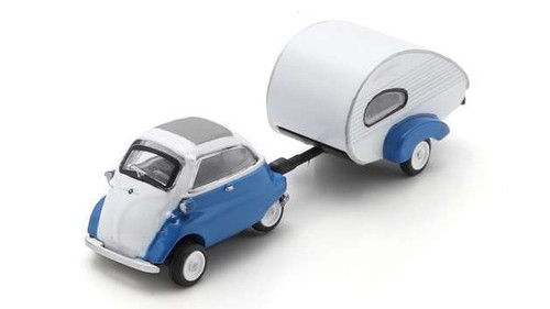 Schuco bmw isetta con caravan - schuco,