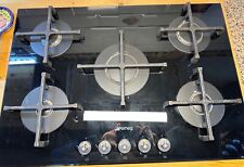 Smeg Piano cottura da incasso a gas 5 Fuochi larghezza 72cm colore Nero