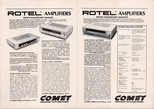 Rotel ra820 ra840 - ra820, ra860