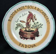 piatti del buon ricordo Padova Lepre Pres. Fondatore 1964