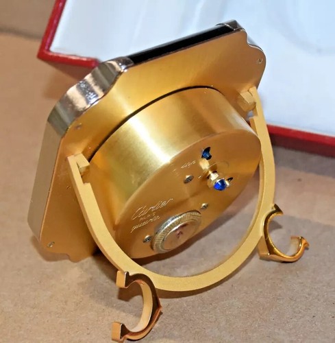 Cartier santos clock gold - clock,