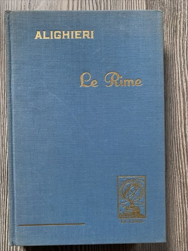 Dante alighieri rime 1956 - dante,