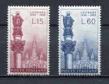 s6787) ITALIA-ITALY REP. 1958 MNH**  Bernadette 2v