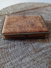 Antica scatola portagioie in pelle - trucco
