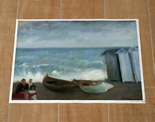 UMBERTO LILLONI MARINA DI ARENZANO poster manifesto Genova Palazzo Ducale C9