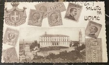 UDINE - Un Saluto da Udine - Castello dal Giardino Ricasoli - Viaggiata 1919