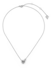 Guess Gioielli Collana Donna Cuore Cristalli Argento JUBN05533JWRH