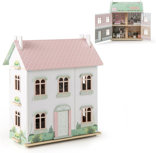 Casa delle bambole per bambini - bambole,