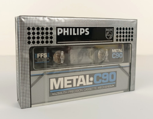 Philips metal c90 - -, cassetta