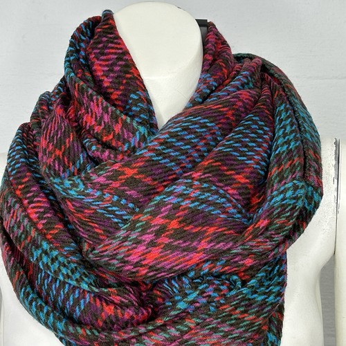 Sciarpa infinity plaid blu - infinity,