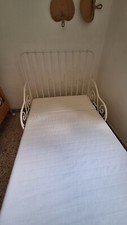 LETTO IKEA MINNEN ALLUNGABILE DA BAMBINO COMPLETO DI DOGHE E MATERASSO