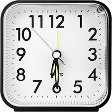 Sveglia Analogica Silenziosa Senza Ticchettio Con Funzione Snooze E Luce