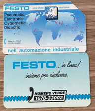 SCHEDA TELEFONICA USATA MAGNETICA FESTO 61 +BIGLETTINO