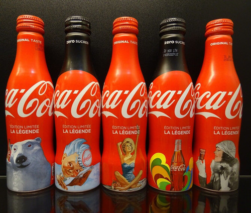 Coca cola aluminium bottles - cola, la