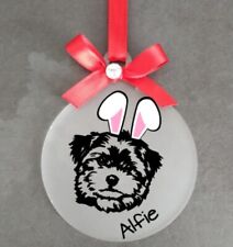 Morkie Dog Personalised Easter