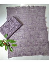 COPPIA TENDE / TENDINE REALIZZATE A MANO AD UNCINETTO 92x68 cm