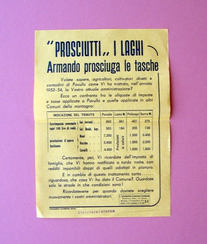 Volantino pavullo politica - volantino,