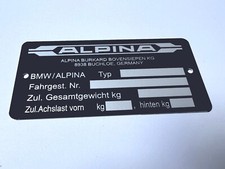 Plaque constructeur BMW ALPINA