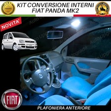 KIT LED INTERNI PER FIAT PANDA MK2 CONVERSIONE PLAFONIERA ANTERIORE CANBUS 6000K
