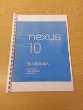 GOOGLE NEXUS 10 MANUALE UTENTE