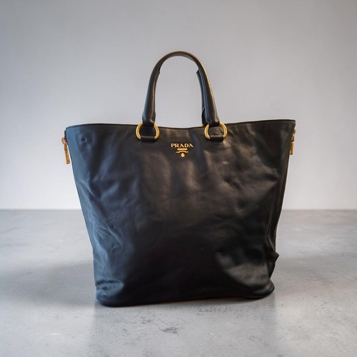 Borsa shopping prada - blu, scuro