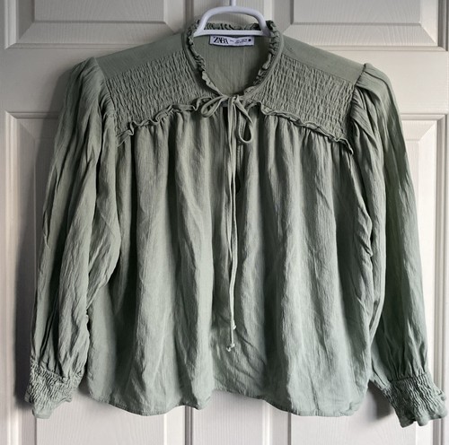 Zara blusa donna top - zara, crepe