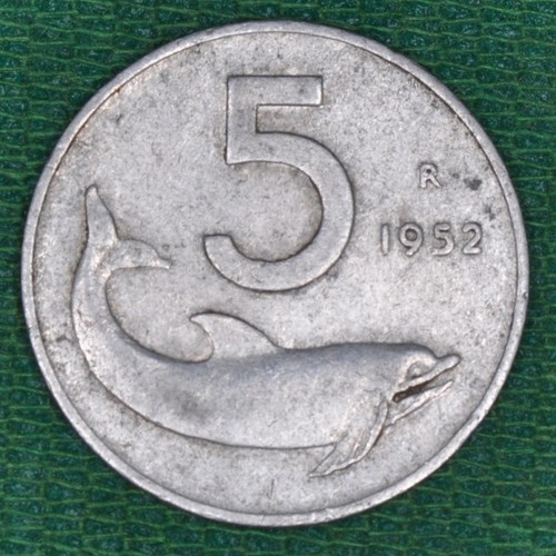 Moneta lire delfino - moneta,