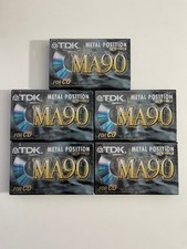 5x TDK MA 90 - audiocassette -