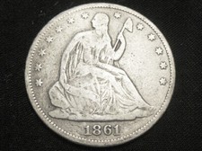 Mezzo dollaro Liberty 1861