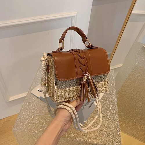 Borsa donna tracolla midollino - donna,