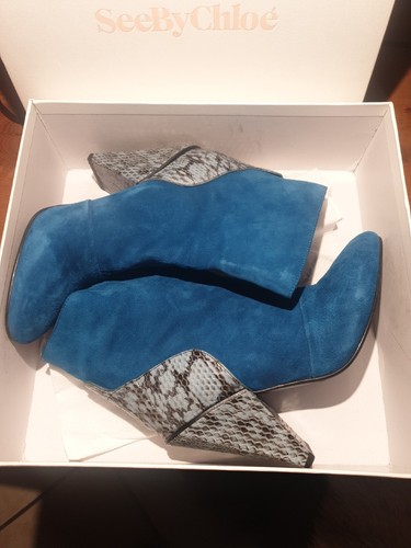 Chloe deep aqua blue - (see,