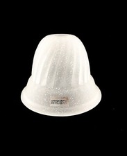 Vetro di ricambio bianco paralume per applique lampadari in ferro rigato costine