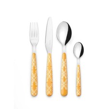 GUZZINI Fusion Set Posate 24 pezzi Ambra